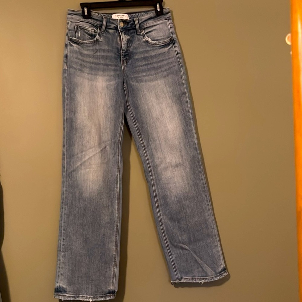 Loveret by Vervet Vintage Wash Jeans with Sturdy Waistband